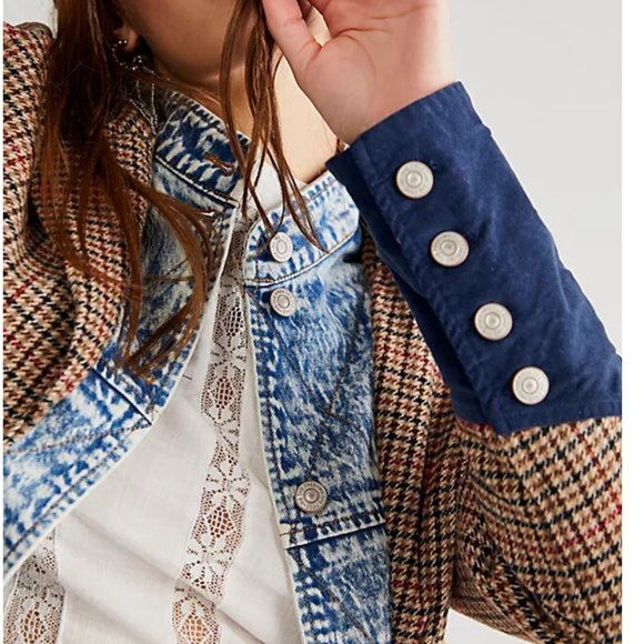 Free People Rancher Plaid Jacket - Rancher Combo - Picture 4 of 8